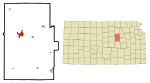 Dickinson County Kansas Incorporated and Unincorporated areas Abilene Highlighted